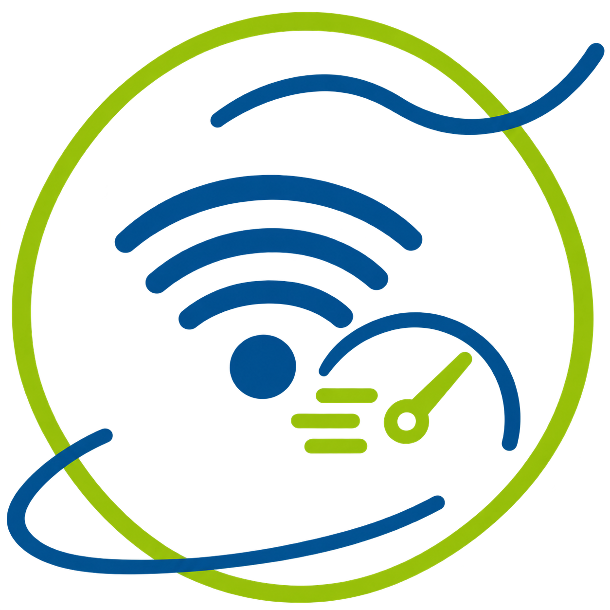 Pictogramme représentant une connectivité réseau ultra performante pour les entreprises