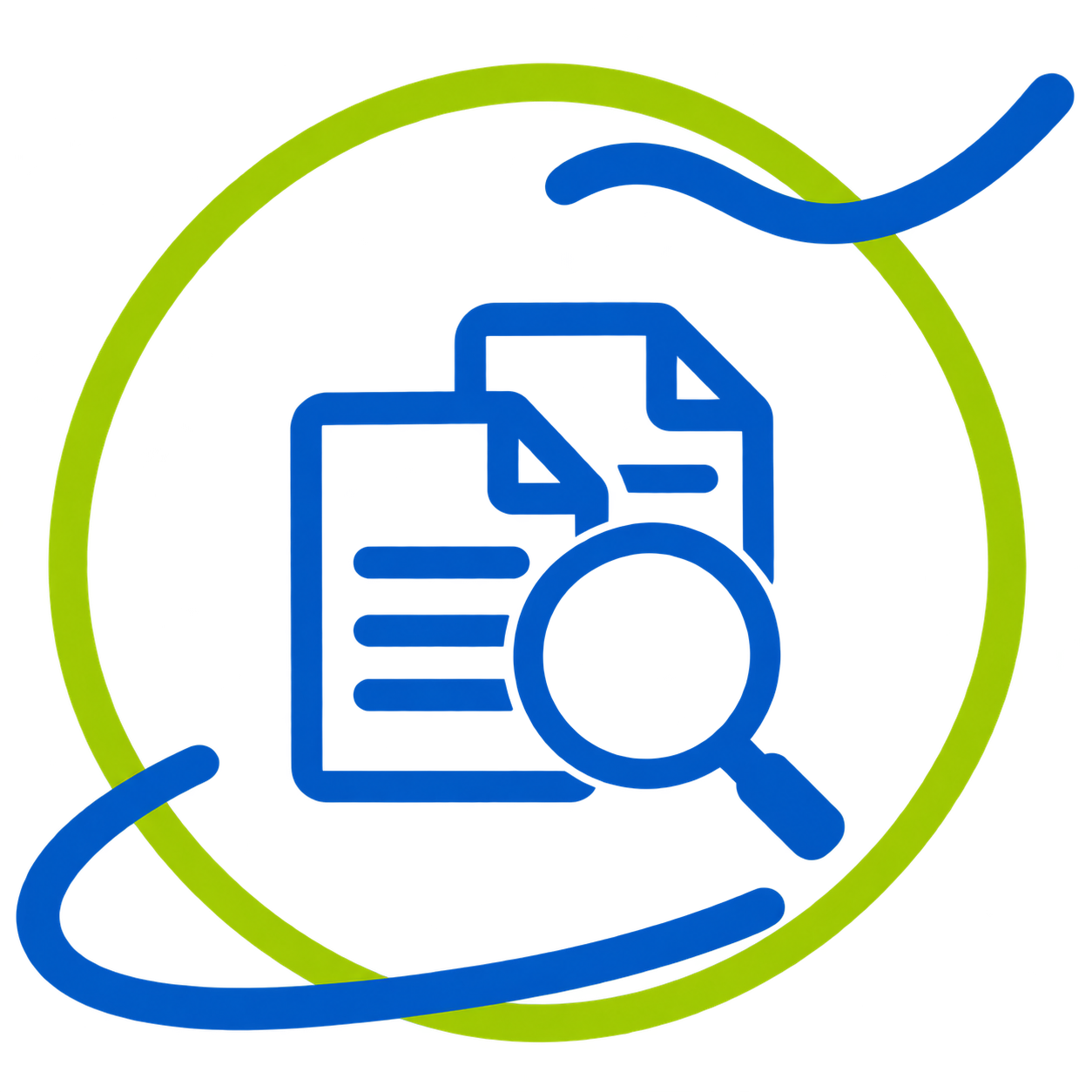 Pictogramme représentant la détection des documents en doublon dans les archives numériques