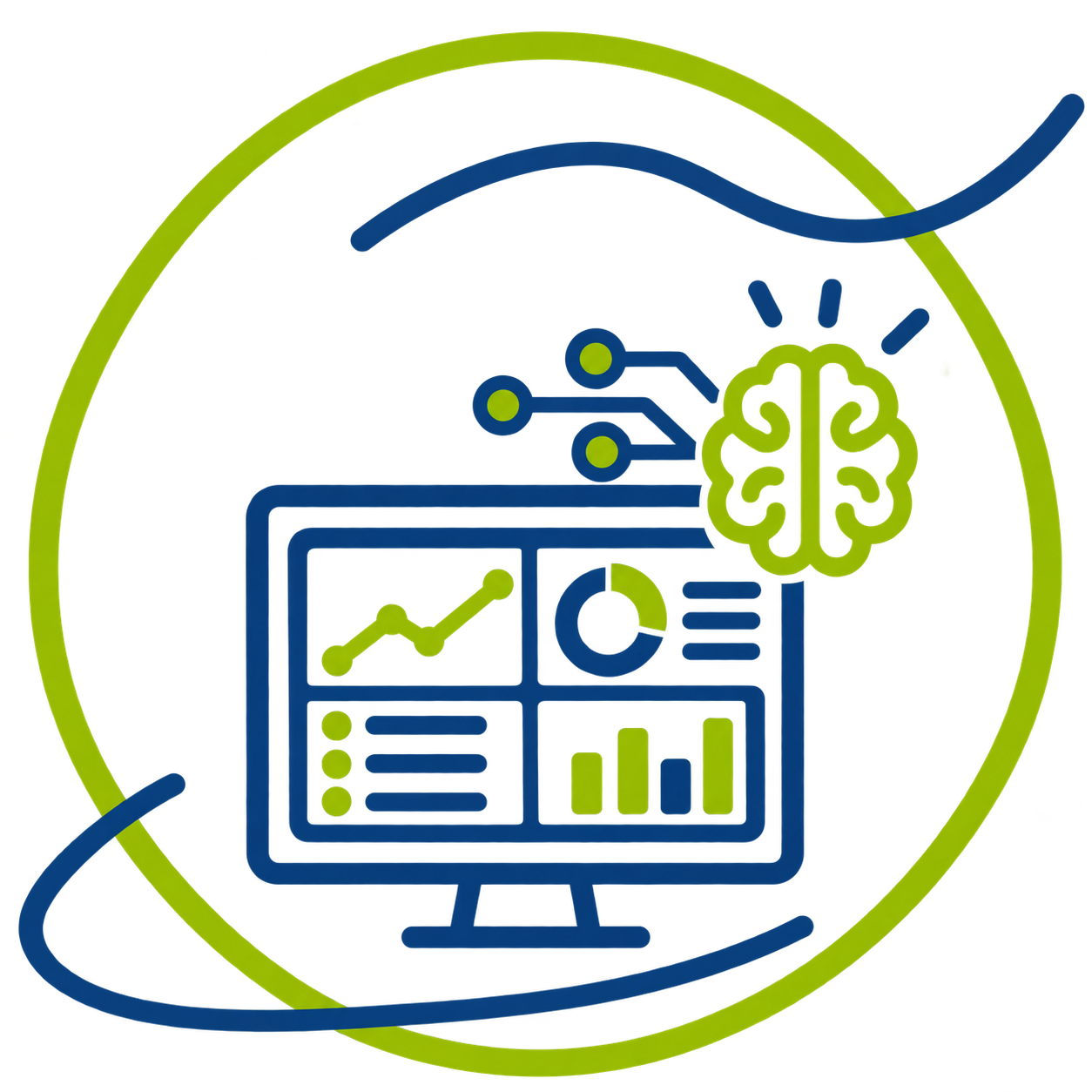 Pictogramme représentant une plateforme de supervision intelligente des infrastructures numériques