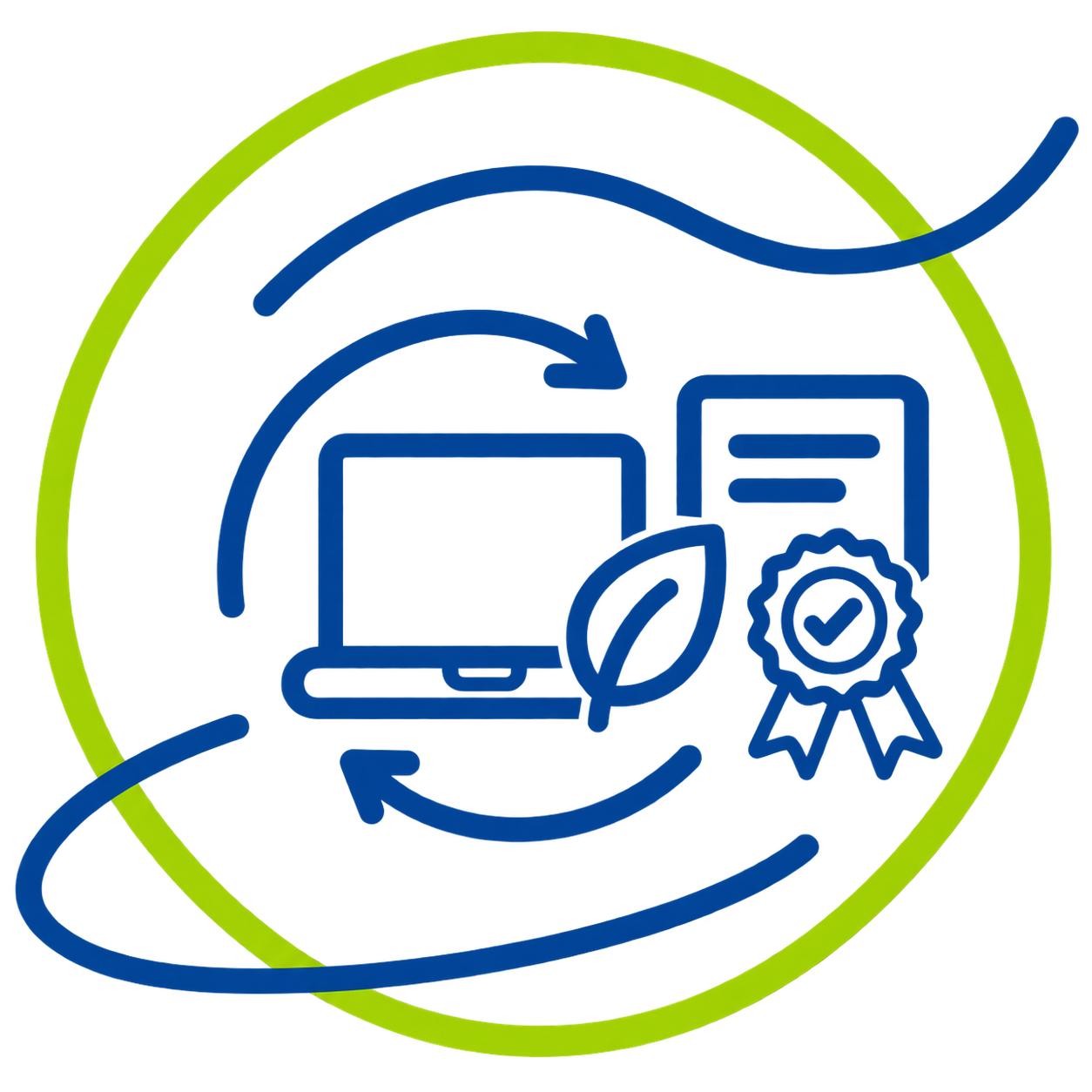 Pictogramme représentant la modernisation et l’évolution d’un système d’information